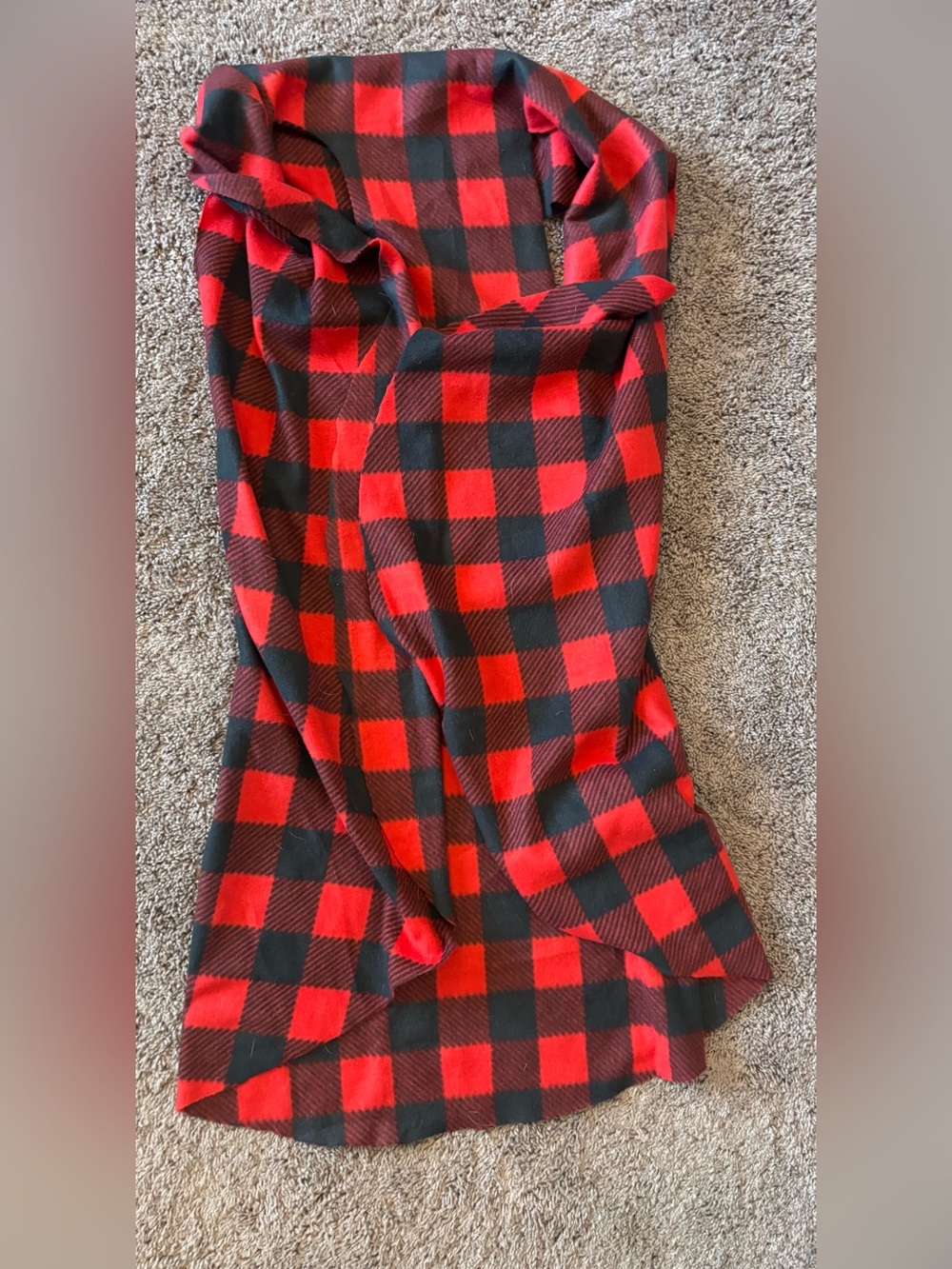 Red and Black Buffalo Plaid Shaw.